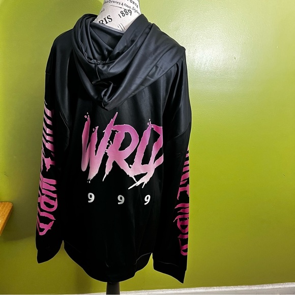Juice World 999 Black and Pink Graphic Hoodie - Picture 3 of 5